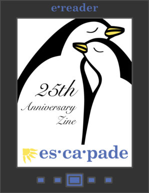 Escapade 25th Anniversary Zine Cover